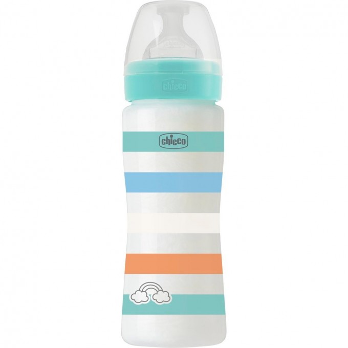 Бутылочка пластиковая CHICCO WB GREEN BOY, 330 мл быстрый поток 00028637210000 Бутылочка пластиковая CHICCO WB GREEN BOY, 330 мл быстрый поток 00028637210000