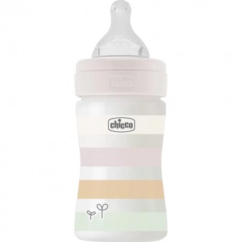 Бутылочка пластиковая CHICCO WB WHITE GIRL 150 мл с/с, медленный поток