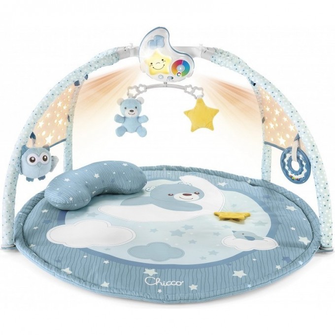 Игровой коврик 3в1 CHICCO Enjoy Colors Gym, Голубой 9866200000 Игровой коврик 3в1 CHICCO Enjoy Colors Gym, Голубой 9866200000