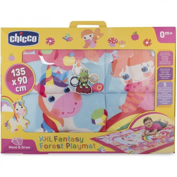 Игровой коврик XXL CHICCO "Лесные друзья" (розовый), Розовый 00007945100000 Игровой коврик XXL CHICCO "Лесные друзья" (розовый), Розовый 00007945100000
