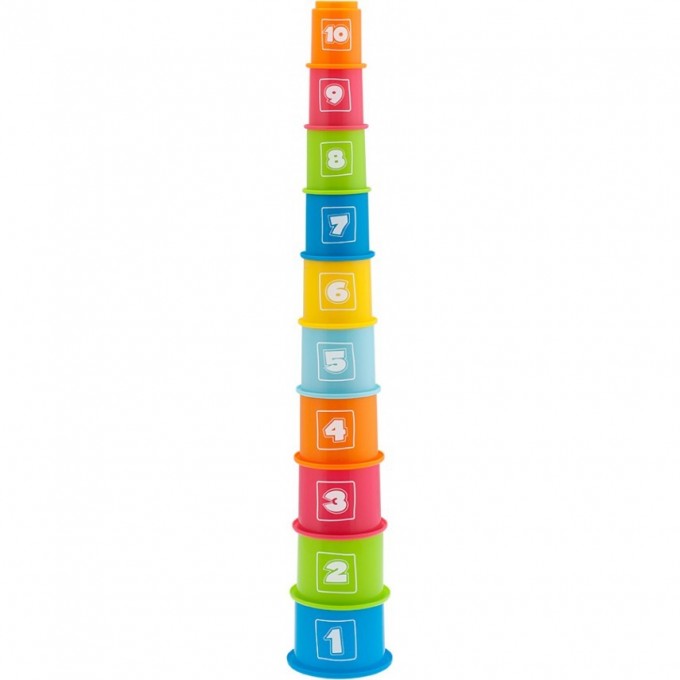 Игрушка CHICCO "Занимательная пирамидка с цифрами", Разноцветный 00007511000000 Игрушка CHICCO "Занимательная пирамидка с цифрами", Разноцветный 00007511000000