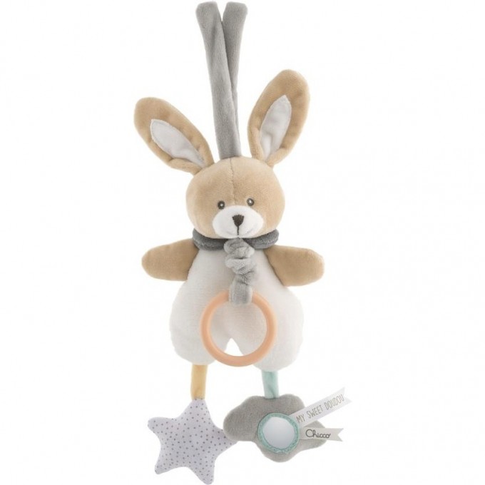 Игрушка-подвеска мягкая CHICCO Зайчик Bunny, Бежевый 9713000000 Игрушка-подвеска мягкая CHICCO Зайчик Bunny, Бежевый 9713000000