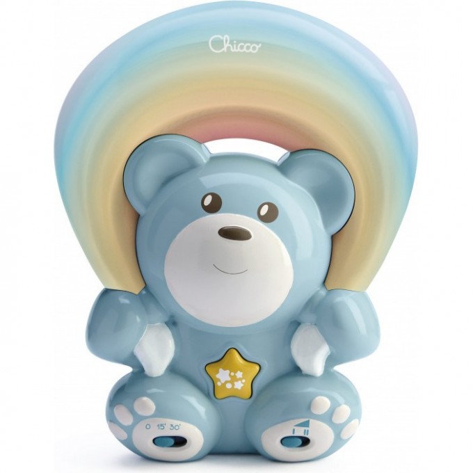 Игрушка-проектор CHICCO Радужный мишка, Голубой 00010474200000 Игрушка-проектор CHICCO Радужный мишка, Голубой 00010474200000
