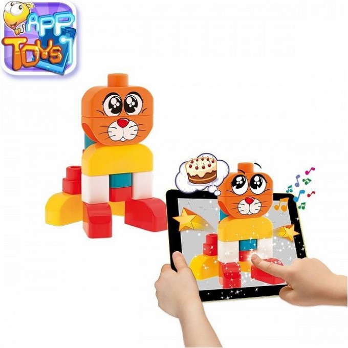 Игрушка "Набор строительных блоков CHICCO "Кошка и собака" (15 деталей) 00002306000000 Игрушка "Набор строительных блоков CHICCO "Кошка и собака" (15 деталей) 00002306000000