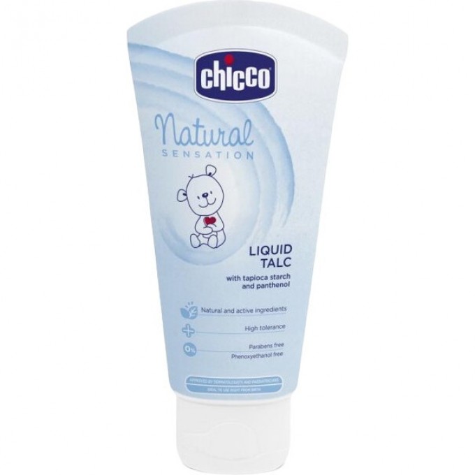 Жидкий тальк CHICCO NATURAL SENSATION, 100 мл 7460100000 Жидкий тальк CHICCO NATURAL SENSATION, 100 мл 7460100000