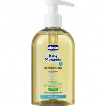 Жидкое мыло для рук CHICCO BABY MOMENTS 0м, 250 мл