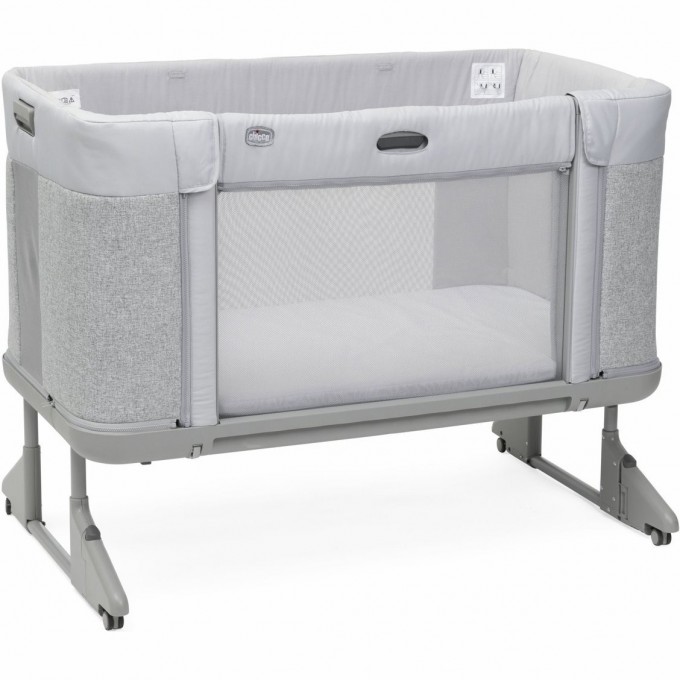 Кроватка CHICCO NEXT2ME FOREVER ASH GREY CROSS COLL 08079650610000 Кроватка CHICCO NEXT2ME FOREVER ASH GREY CROSS COLL 08079650610000