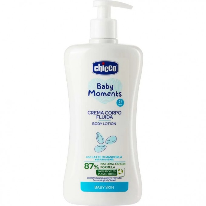 Лосьон для тела CHICCO BABY MOMENTS DELICATE SKIN 500 мл 10595000000 Лосьон для тела CHICCO BABY MOMENTS DELICATE SKIN 500 мл 10595000000
