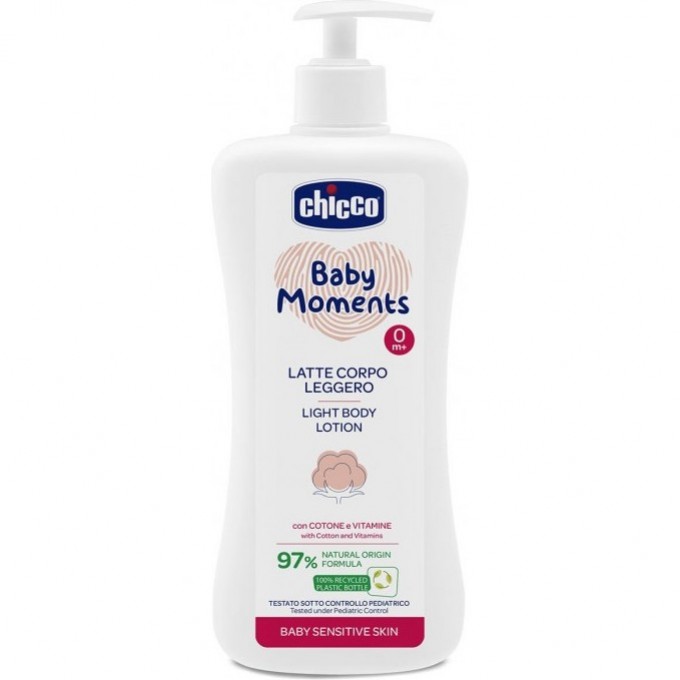 Лосьон для тела CHICCO BABY MOMENTS Нежная консистенция 0+, 500 мл 00010243000000 Лосьон для тела CHICCO BABY MOMENTS Нежная консистенция 0+, 500 мл 00010243000000