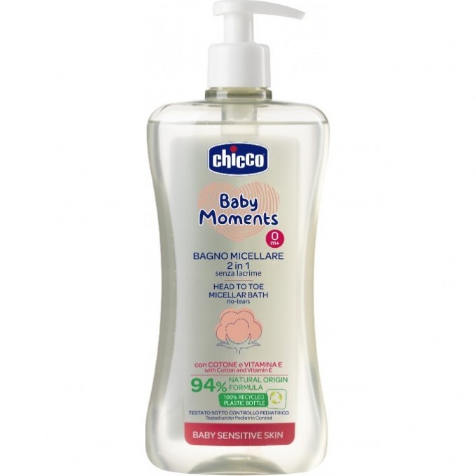 Мицеллярная пена для ванн 2 в 1 CHICCO BABY MOMENTS 0+, 500 мл 00010241000000 Мицеллярная пена для ванн 2 в 1 CHICCO BABY MOMENTS 0+, 500 мл 00010241000000