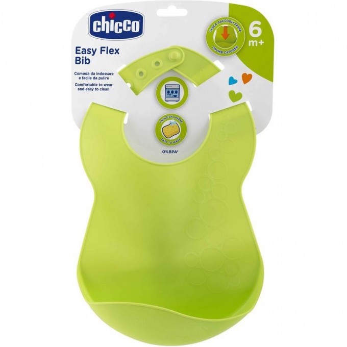 Нагрудник CHICCO FLEXY, Зеленый 00016302300000 Нагрудник CHICCO FLEXY, Зеленый 00016302300000