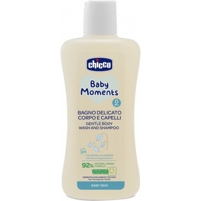 Нежная пена для тела и волос CHICCO BABY MOMENTS 0м+, 200 мл 00010593000000 Нежная пена для тела и волос CHICCO BABY MOMENTS 0м+, 200 мл 00010593000000