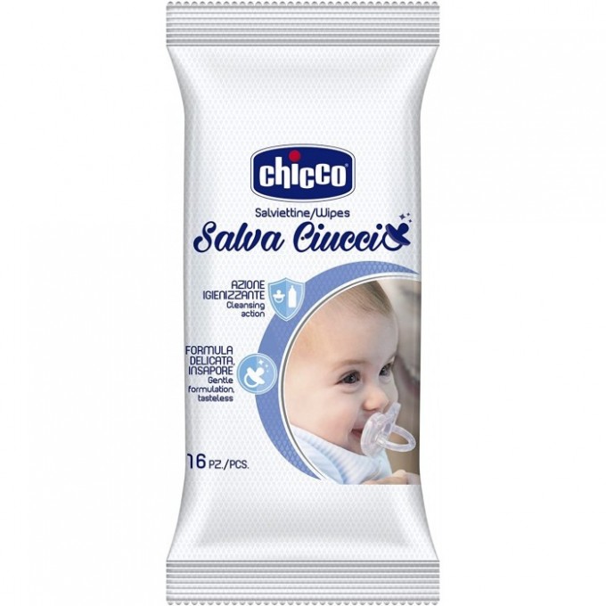 Очищающие салфетки CHICCO для сосок и пустышек (16 шт) 00007921000000 Очищающие салфетки CHICCO для сосок и пустышек (16 шт) 00007921000000