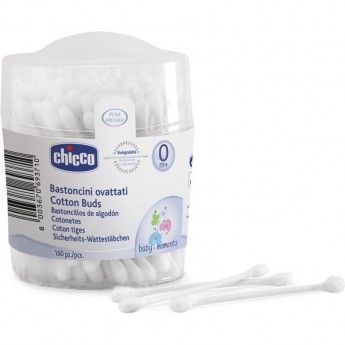 Палочки ватные (160 шт) CHICCO, белый