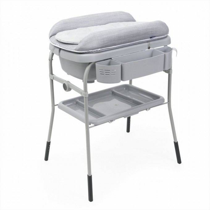 Пеленальный столик с ванночкой CHICCO CUDDLE & BUBBLE GREY MELANGE 00079348690000 Пеленальный столик с ванночкой CHICCO CUDDLE & BUBBLE GREY MELANGE 00079348690000