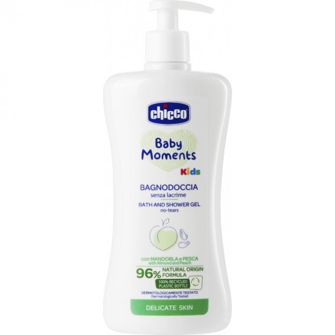 Пена для ванны и гель для душа CHICCO BABY MOMENTS 0м+, 500 мл 00010247000000 Пена для ванны и гель для душа CHICCO BABY MOMENTS 0м+, 500 мл 00010247000000