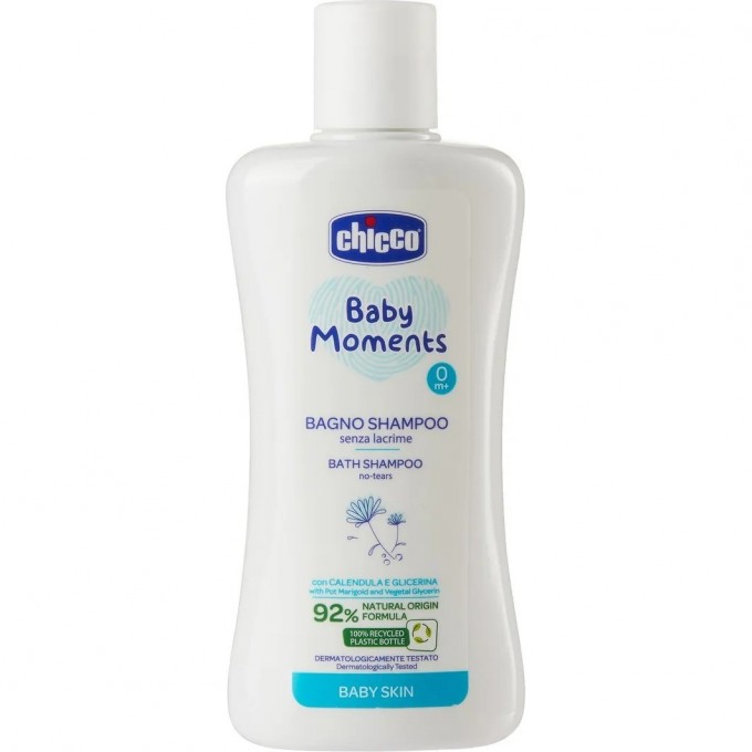 Пена-шампунь CHICCO BABY MOMENTS DELICATE SKIN 200 мл 10590000000 Пена-шампунь CHICCO BABY MOMENTS DELICATE SKIN 200 мл 10590000000