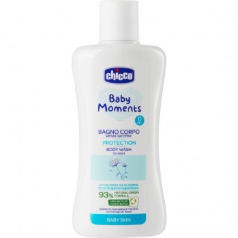 Пена-шампунь CHICCO BABY MOMENTS для купания младенцев без слез 200 мл
