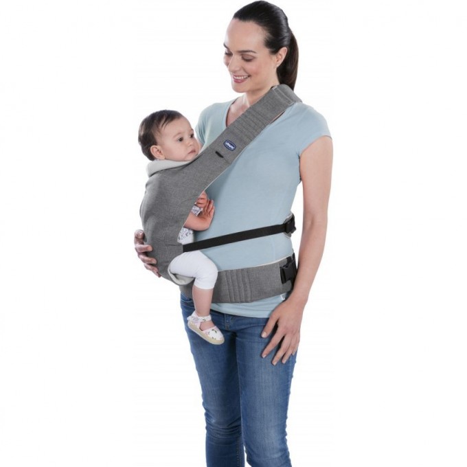 Переноска-кенгуру CHICCO MYAMAKI COMPLETE, GREY STRIPES 04079477370000 Переноска-кенгуру CHICCO MYAMAKI COMPLETE, GREY STRIPES 04079477370000