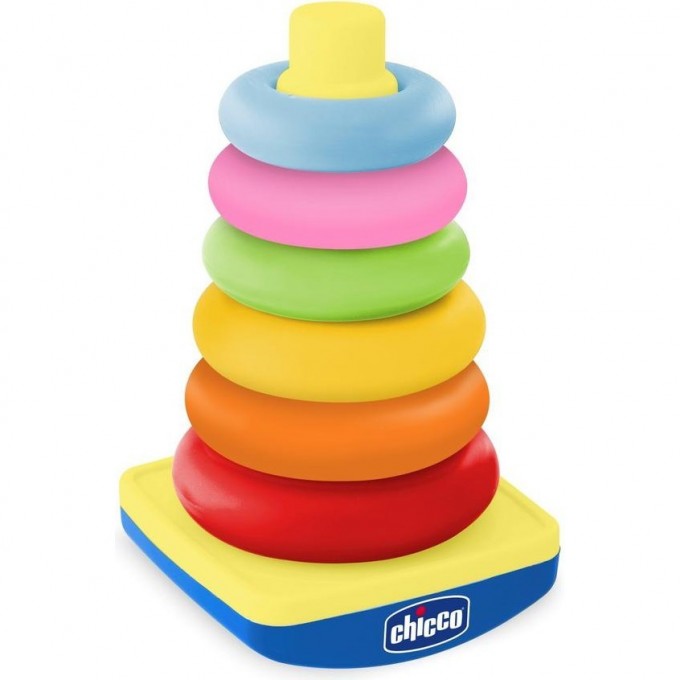 Пирамида CHICCO Rocking Tower, Желтый 7423500000 Пирамида CHICCO Rocking Tower, Желтый 7423500000