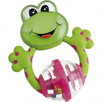 Погремушка с прорезывателем CHICCO ЛЯГУШКА 3м+