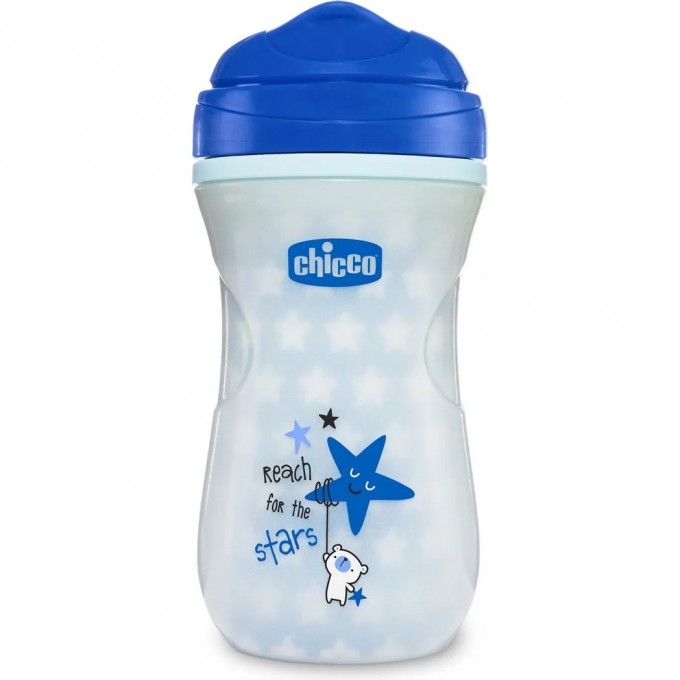 Поильник CHICCO GLOWING CUP 14+, голубой 6971200000 Поильник CHICCO GLOWING CUP 14+, голубой 6971200000