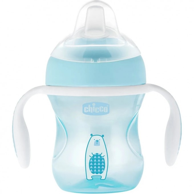 Поильник CHICCO TRANSITION CUP 4м+ голубой 00006911200000 Поильник CHICCO TRANSITION CUP 4м+ голубой 00006911200000
