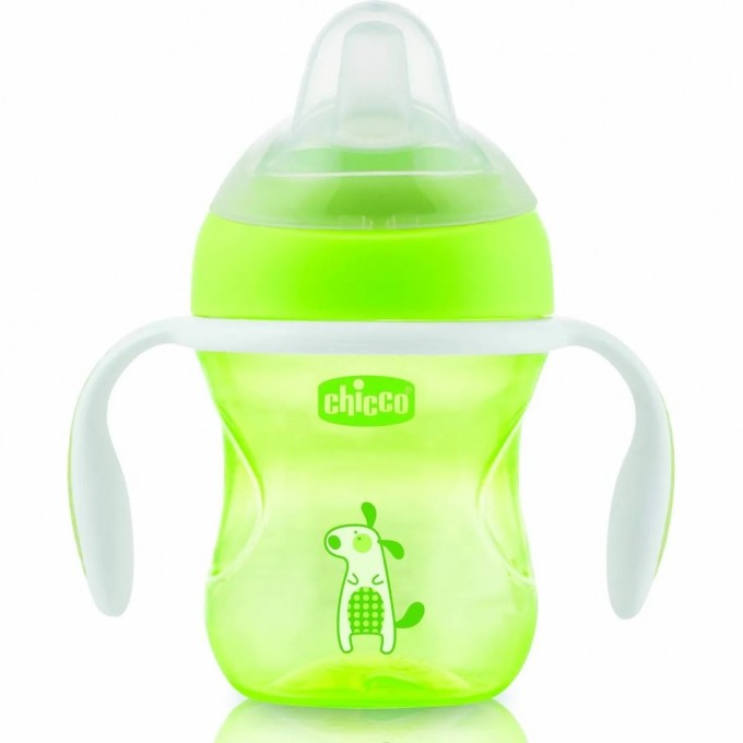 Поильник CHICCO TRANSITION CUP 4м+ зеленый 00006911310180 Поильник CHICCO TRANSITION CUP 4м+ зеленый 00006911310180