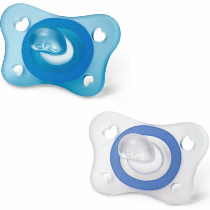 Пустышка силиконовая CHICCO PHYSIO SOFT MINI, 2мес+ 2 шт олубой 00073231210000 Пустышка силиконовая CHICCO PHYSIO SOFT MINI, 2мес+ 2 шт олубой 00073231210000