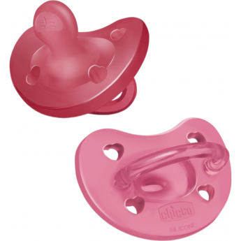Пустышка силиконовая CHICCO PHYSIOFORMA SOFT pink 16-36 мес 2 шт