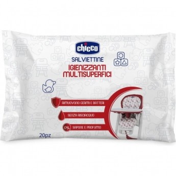 Универсальные очищающие салфетки для поверхностей CHICCO 20 шт. Универсальные очищающие салфетки для поверхностей CHICCO 20 шт.