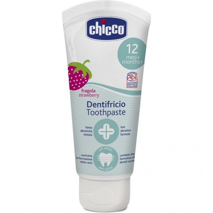 Зубная паста со вкусом клубники CHICCO, Белый 00002321100000 Зубная паста со вкусом клубники CHICCO, Белый 00002321100000